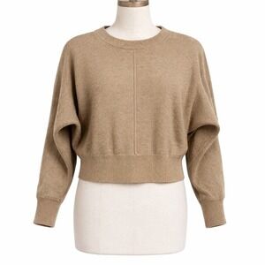 The Reset R Label Wool Dolman Sweater Women's XS Camel Tan Minimalist